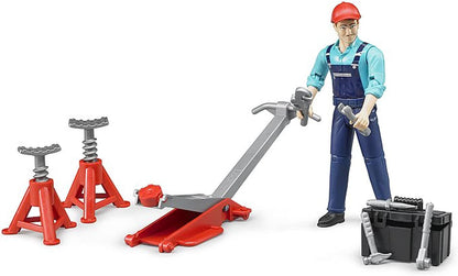 Bruder Garage Mechanic Set with Equipment and Figure