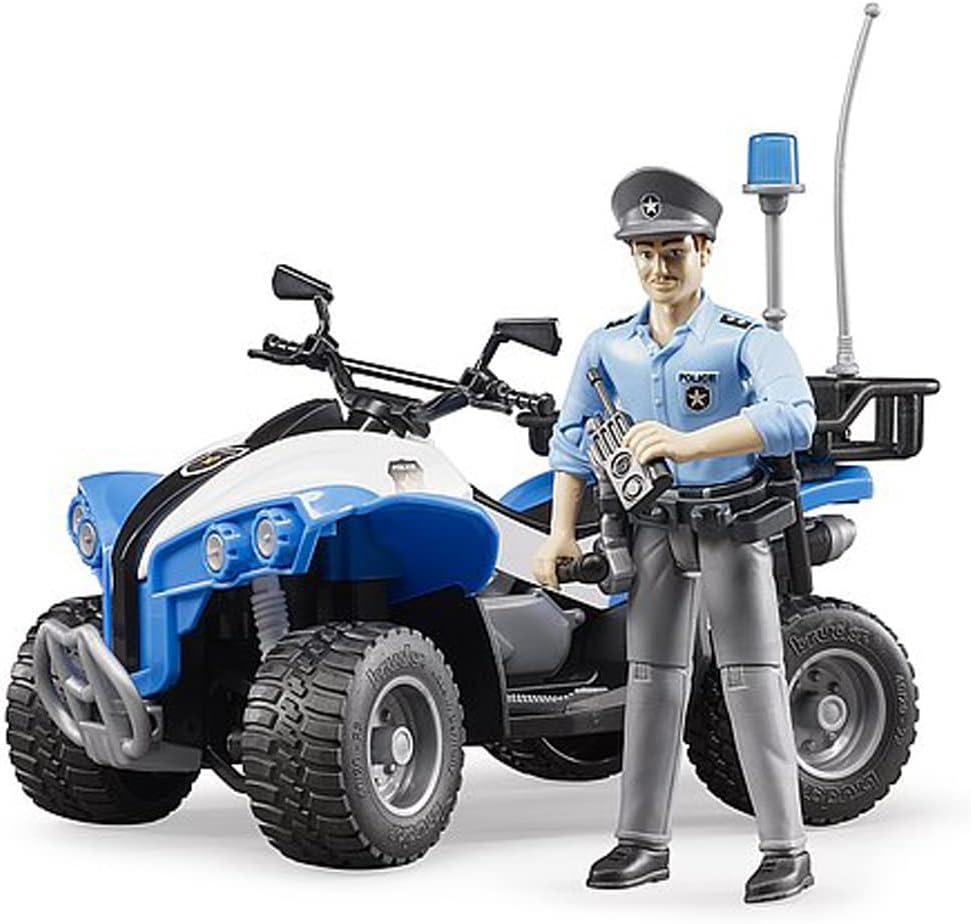 Bruder Police Quad with Police Figure and Accessories 63010 - Blue