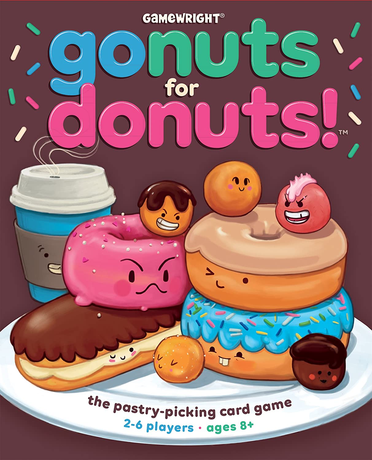 Gamewright | Go Nuts for Donuts | Board Game | Ages 8+ | 2-6 Players | 20 Minutes Playing Time The Fast Pastry
