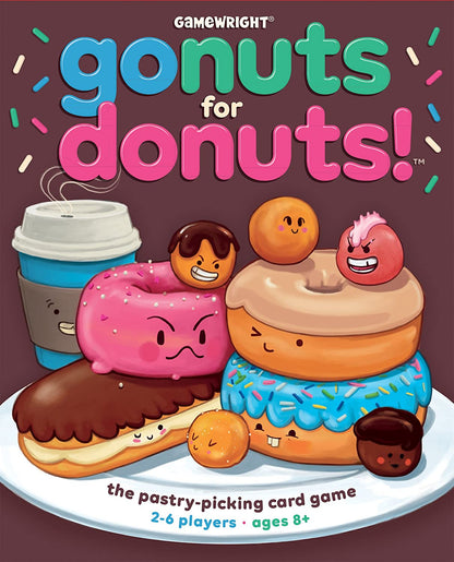 Gamewright | Go Nuts for Donuts | Board Game | Ages 8+ | 2-6 Players | 20 Minutes Playing Time The Fast Pastry