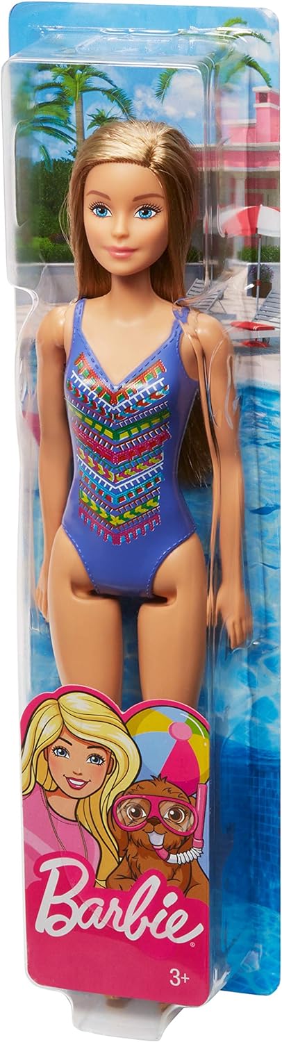 Mattel Barbie FJD97 Beach Puppe (blau