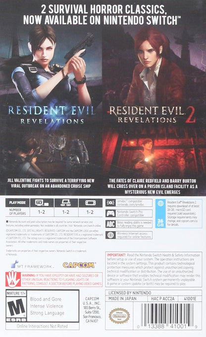 Resident Evil Revelations 1+2 Switch US Remastered (Teil 2 CIAB)