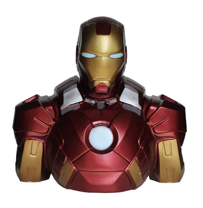 Semic Distibution BBSM002 Avengers Iron Man MkVII Deluxe Money Bank, Multicolored