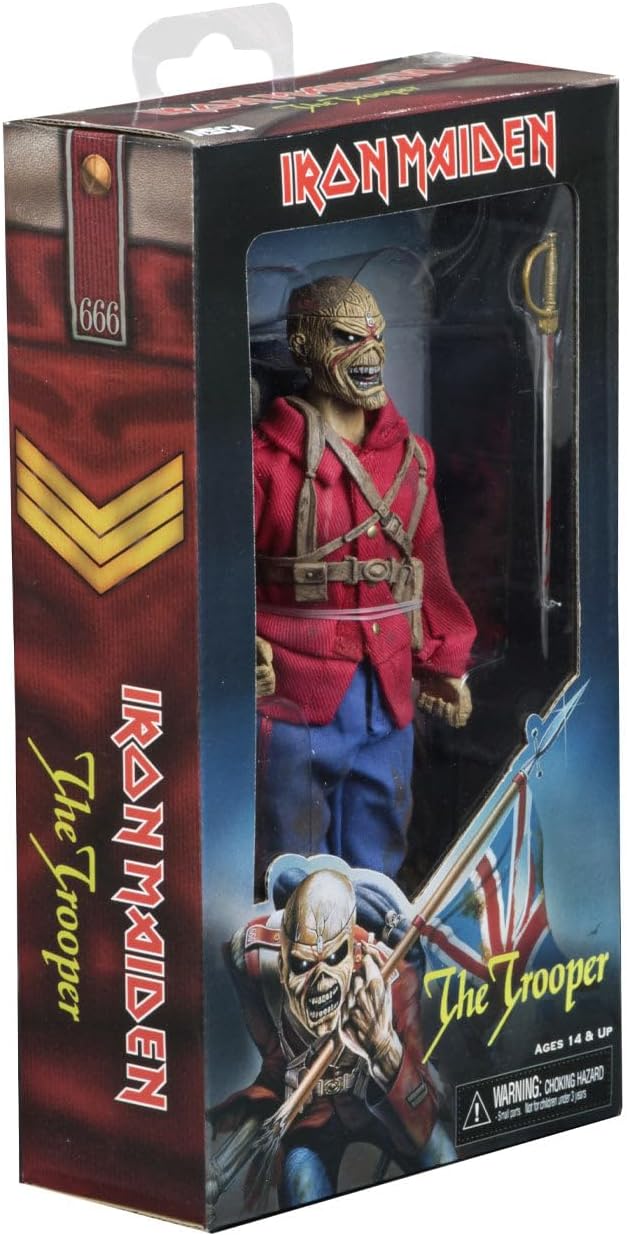 Neca Iron Maiden Figura Retro Trooper Eddie, Multicolor (NECA14903