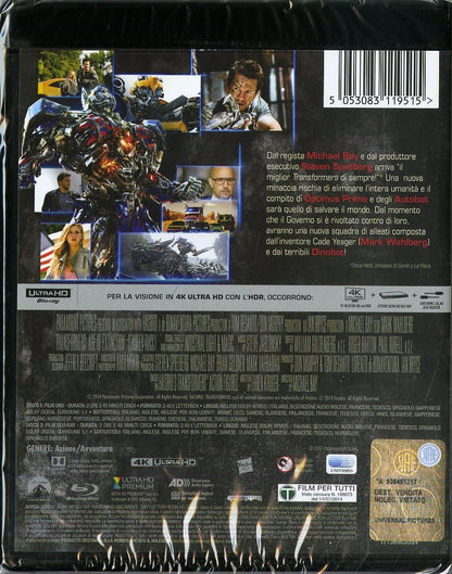 transformers 4 - l'era dell'estinzione (blu-ray 4k ultra hd+blu-ray) BluRay Italian Import