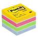 Post-it Notes Mini Cube, Ultra Colours, 51 mm x 51 mm, 400 Sheets - Self-stick Notes for Note Taking, to Do Lists & Reminders