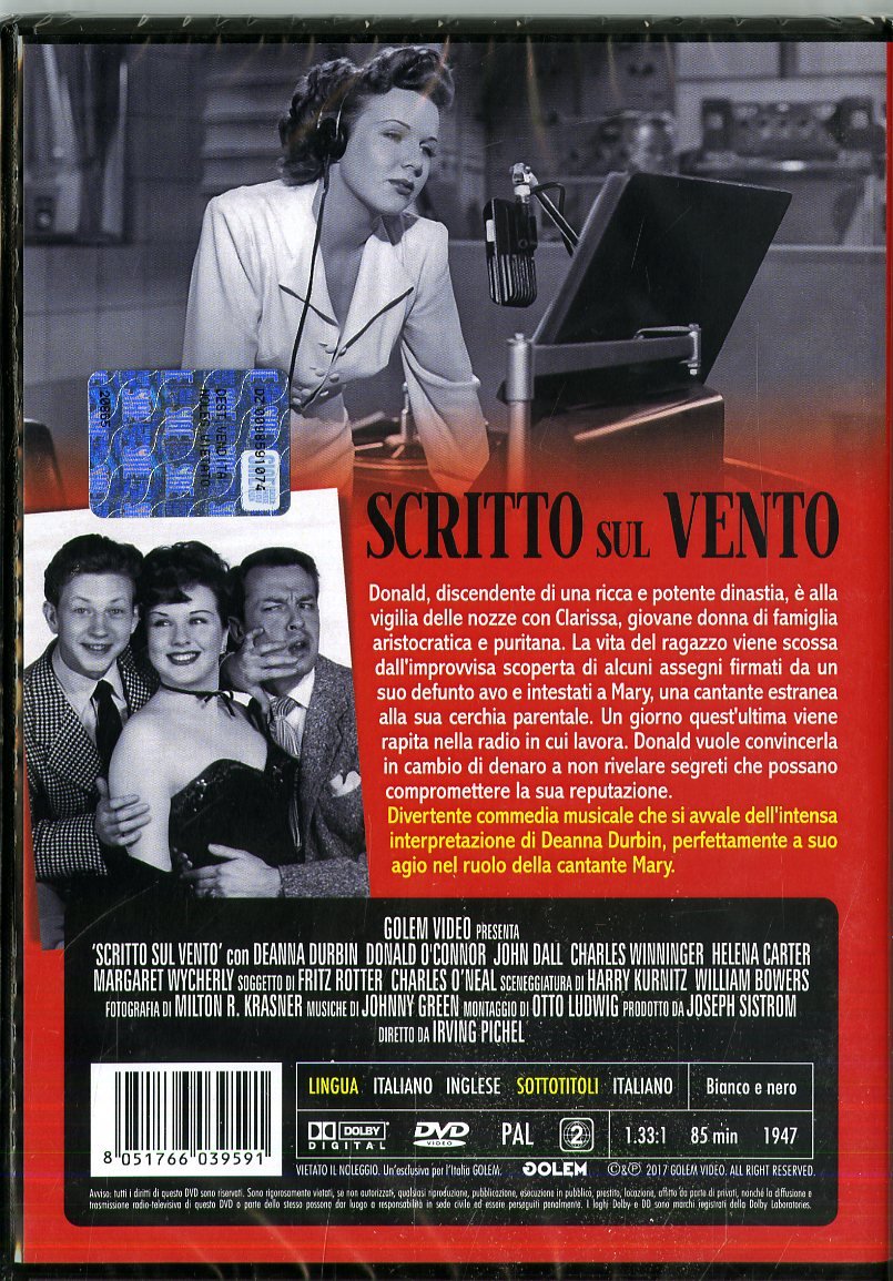 scritto sul vento DVD Italian Import