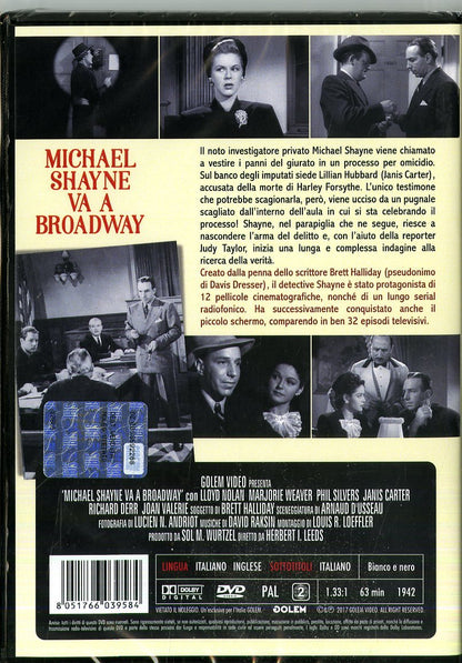 michael shayne va a broadway DVD Italian Import