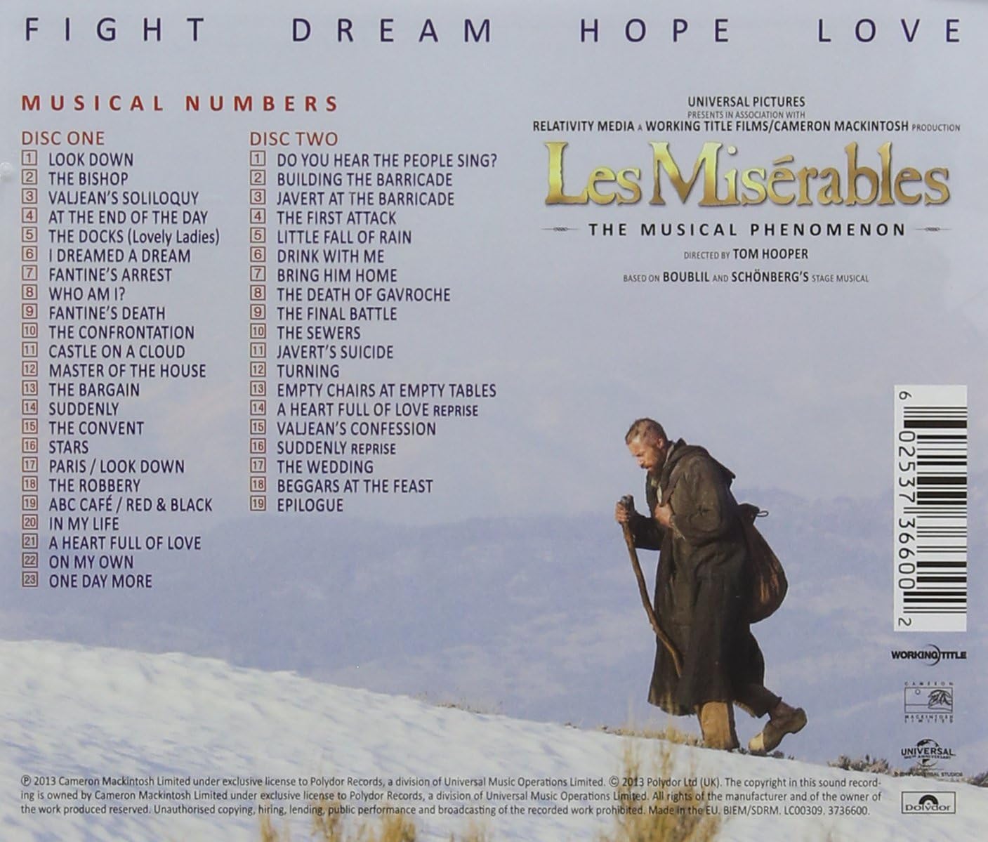 Les Misérables: The Motion Picture Soundtrack