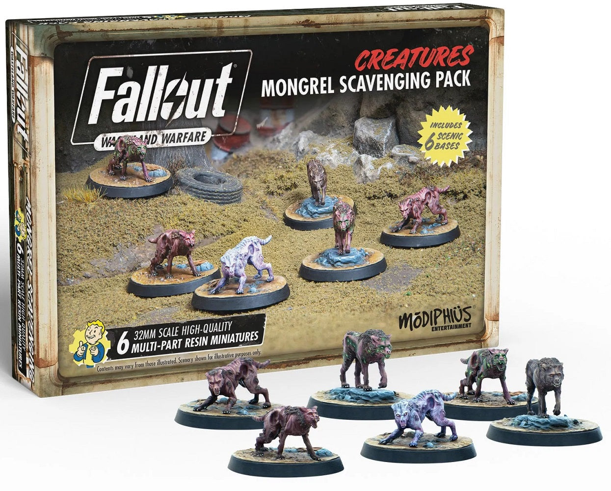 Fallout: Wasteland Warfare - Creatures: Mongrel Scavenging Pack