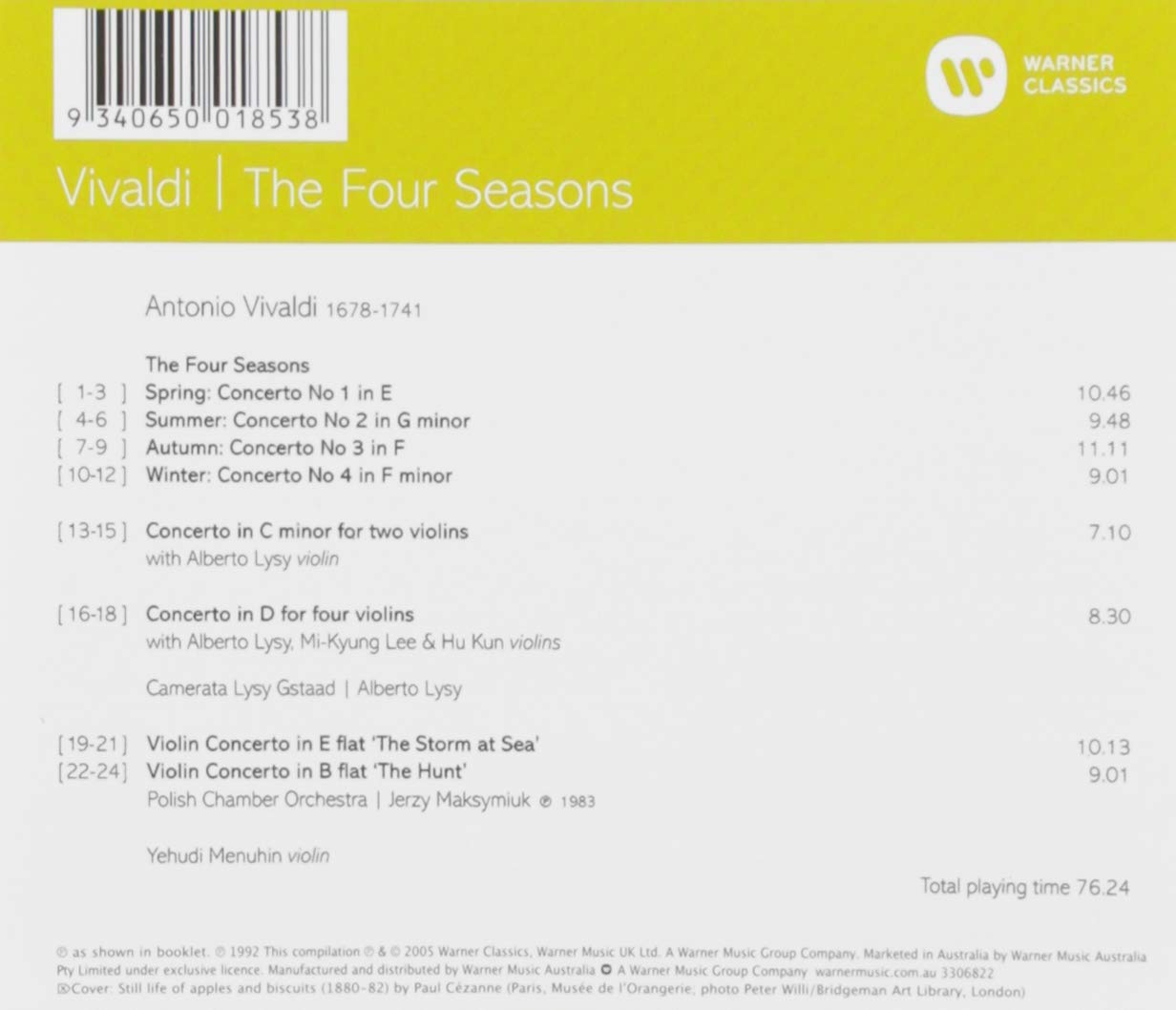 Vivaldi:Four Seasons