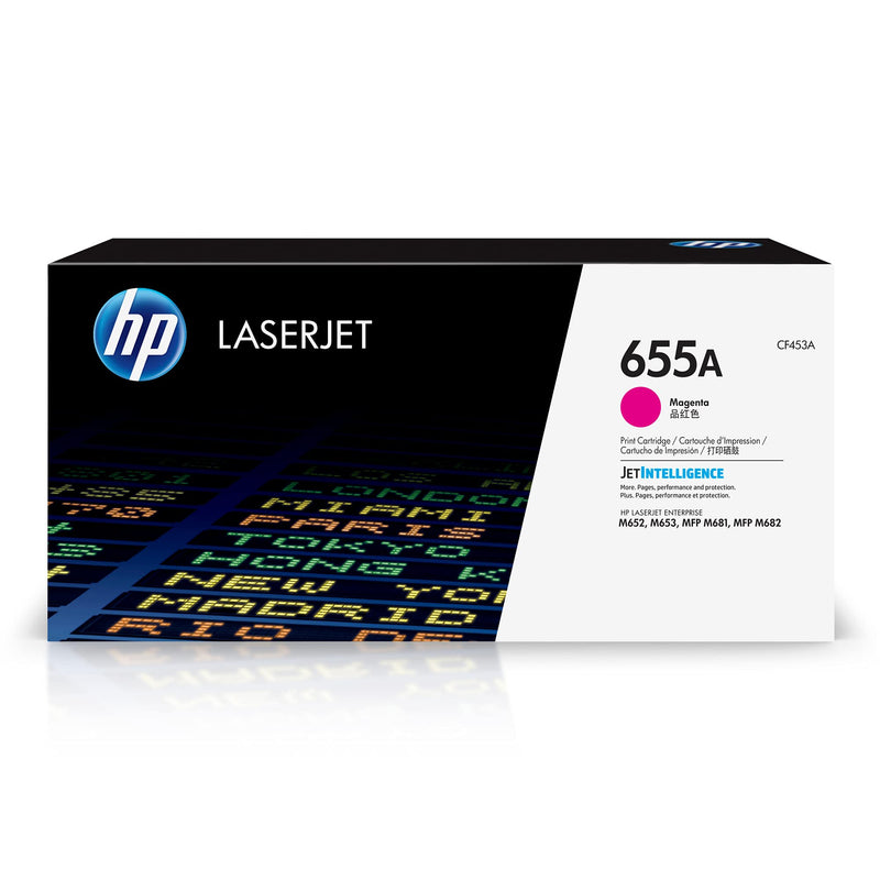 HP 655A - Magenta - original - LaserJet - toner cartridge (CF453A) - for Color LaserJet Enterprise M652, M653, LaserJet Enterprise Flow MFP M681, MFP M682