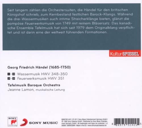 Water Music/Fireworks/Tafelmusikbaroque Orchestra