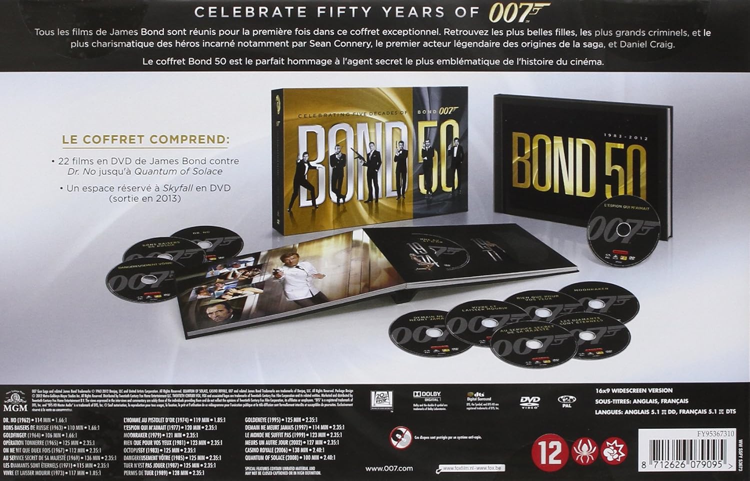 James Bond coffret 50eme anniversaire