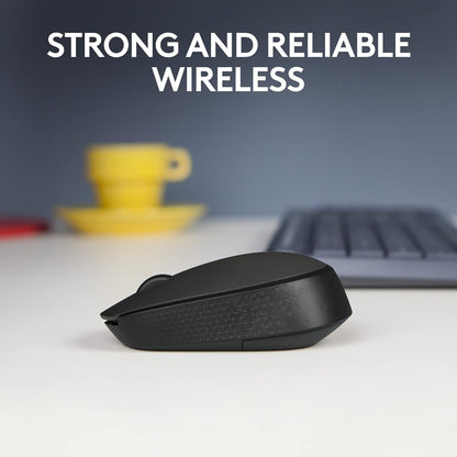 Logitech M171 Wireless Mouse for PC, Mac, Laptop, 2.4 GHz with USB Mini Receiver, Optical Tracking, 12-Months Battery Life, Ambidextrous