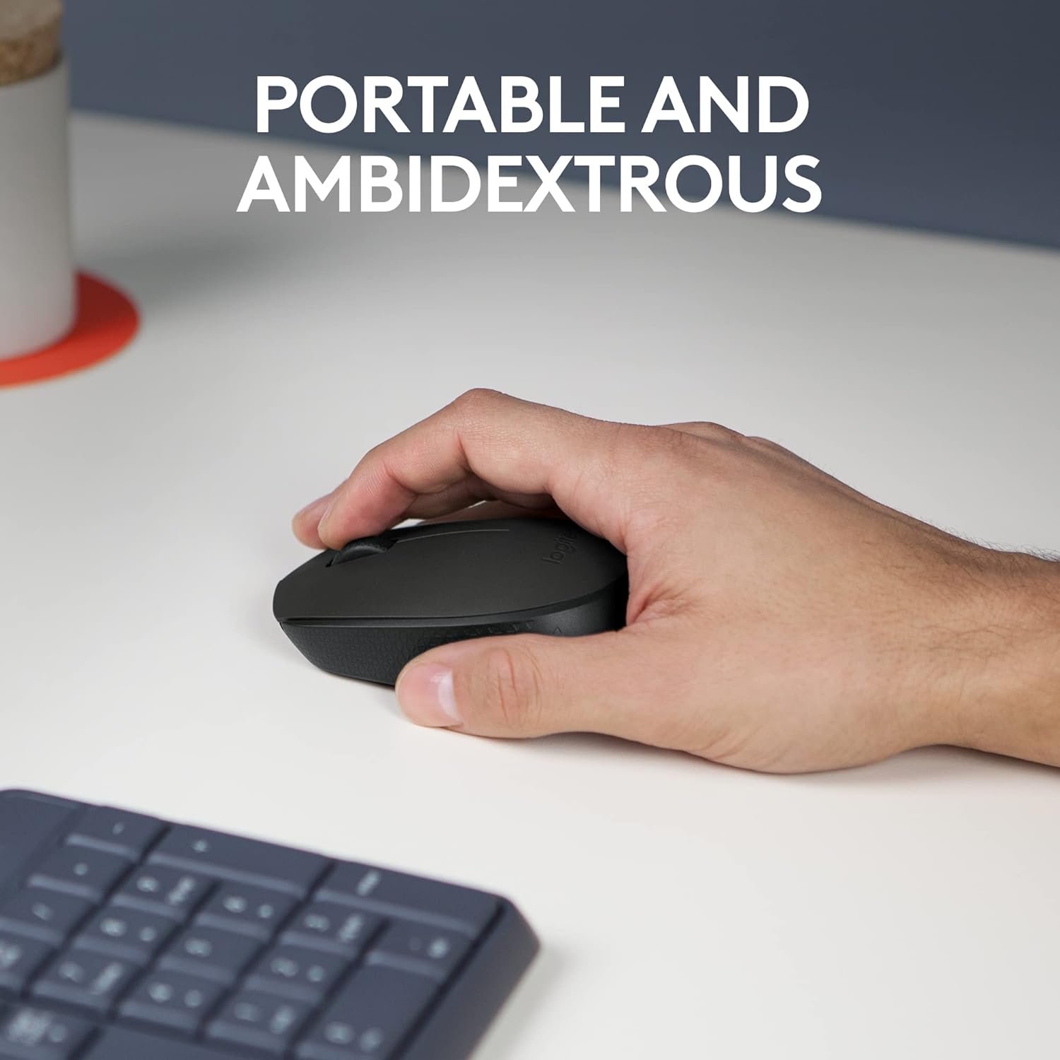 Logitech M171 Wireless Mouse for PC, Mac, Laptop, 2.4 GHz with USB Mini Receiver, Optical Tracking, 12-Months Battery Life, Ambidextrous