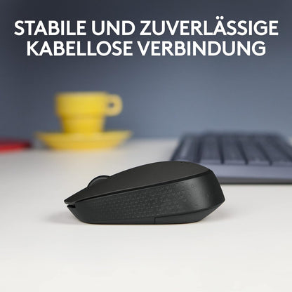 Logitech M171 Wireless Mouse for PC, Mac, Laptop, 2.4 GHz with USB Mini Receiver, Optical Tracking, 12-Months Battery Life, Ambidextrous