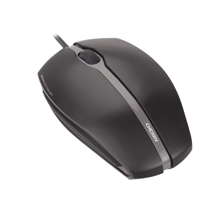 CHERRY GENTIX SILENT, wired mouse, quiet design mouse without click, perfect ergonomics, precise sensor