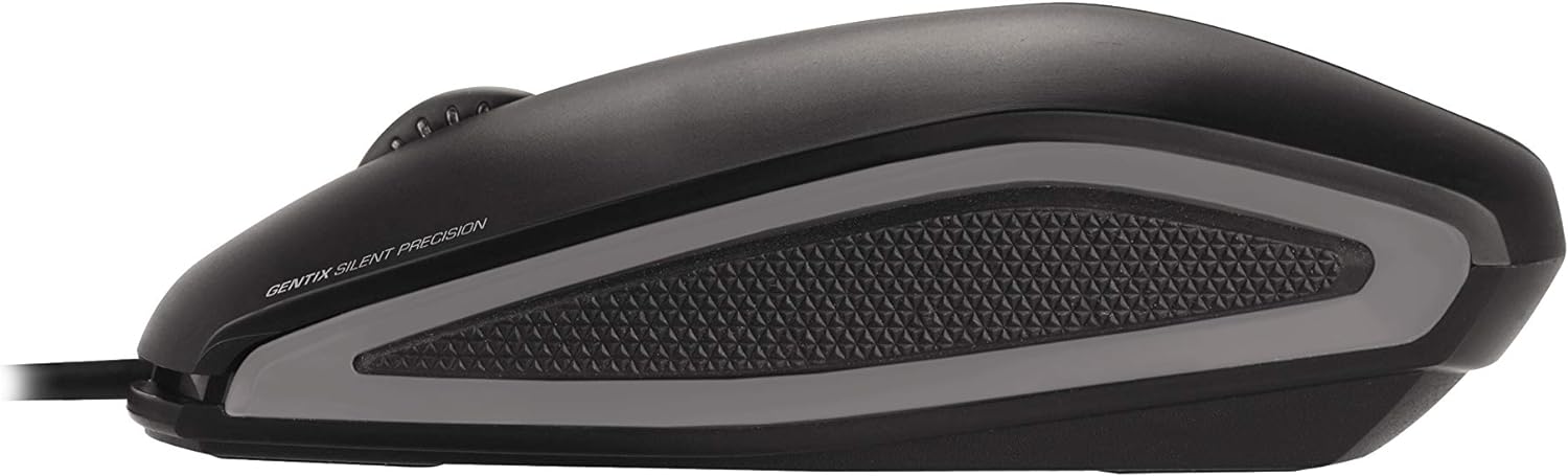 CHERRY GENTIX SILENT, wired mouse, quiet design mouse without click, perfect ergonomics, precise sensor
