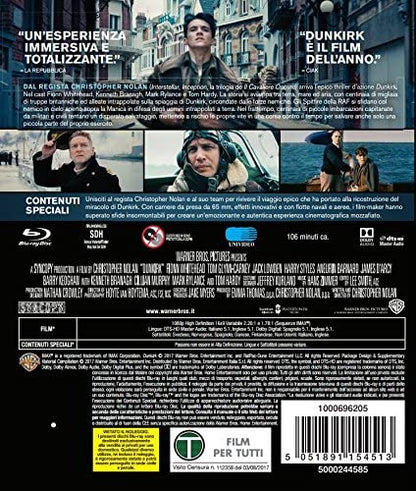 dunkirk - blu ray BluRay Italian Import