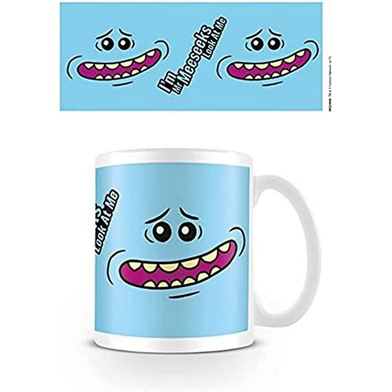 Pyramid MG24858 Rick and Morty Mr Meeseeks Face Coffee Mug, Porcelain, Multi-Colour