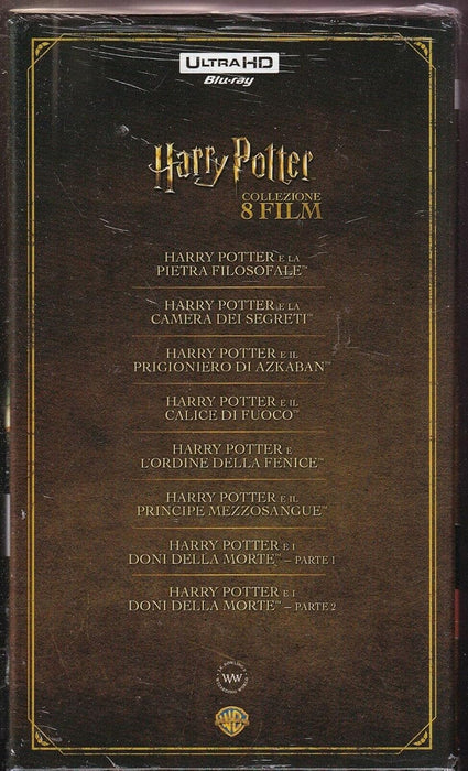 Harry Potter 1-8 Collezione Completa (Box 16 Blu-Ray 4K Ultra-HD