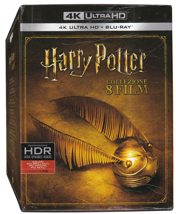 Harry Potter 1-8 Collezione Completa (Box 16 Blu-Ray 4K Ultra-HD