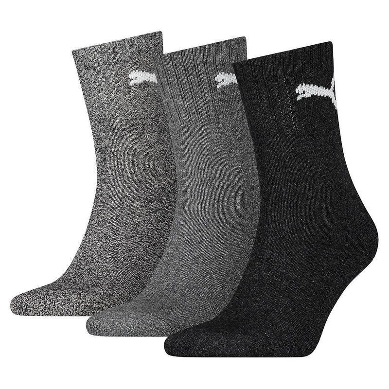 Puma Short Crew Socks (3 Pairs) 9-11 Grey 9-11 Grey