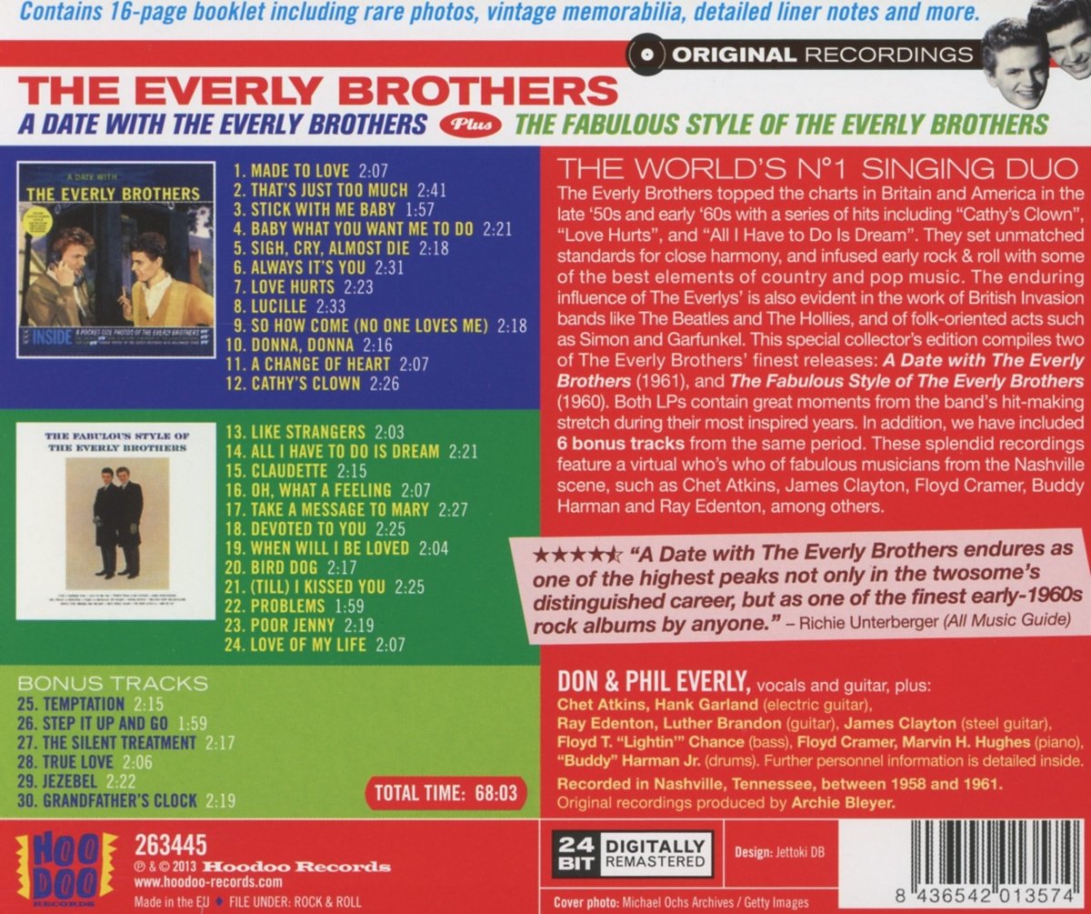 Date with the Everly Brothers/The Fabulous Style of the Everly Brothers