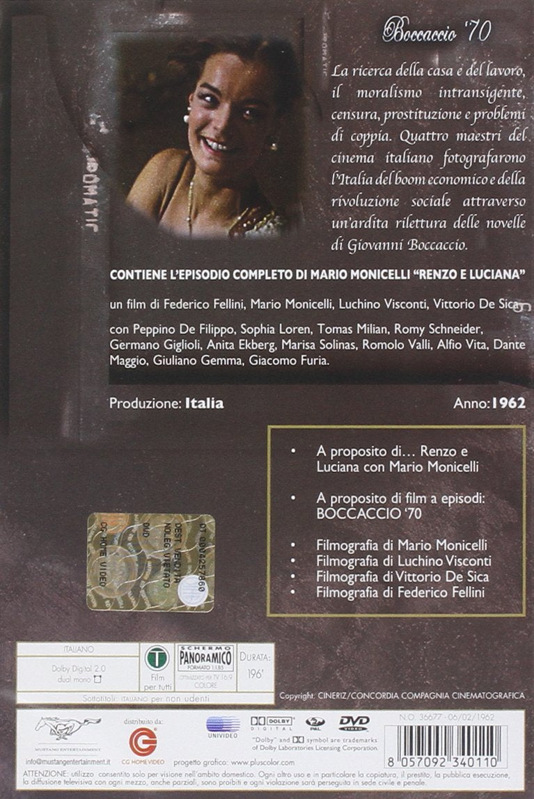 boccaccio '70 DVD Italian Import