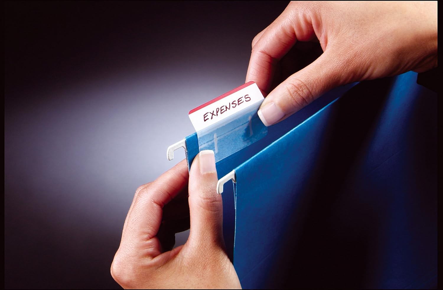 Post-It 686F-1 Index Strong Flat Filing Tabs, Blue/Green/Yellow/Red (6 of Each Colour) (Pack of 2
