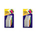 Post-It 686F-1 Index Strong Flat Filing Tabs, Blue/Green/Yellow/Red (6 of Each Colour) (Pack of 2