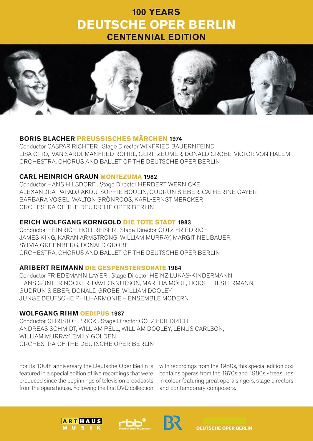 ORCHESTER DER DEUTSCHEN OPER - 100 JAHRE DEUTSCHE OPER BERLIN (1 DVD