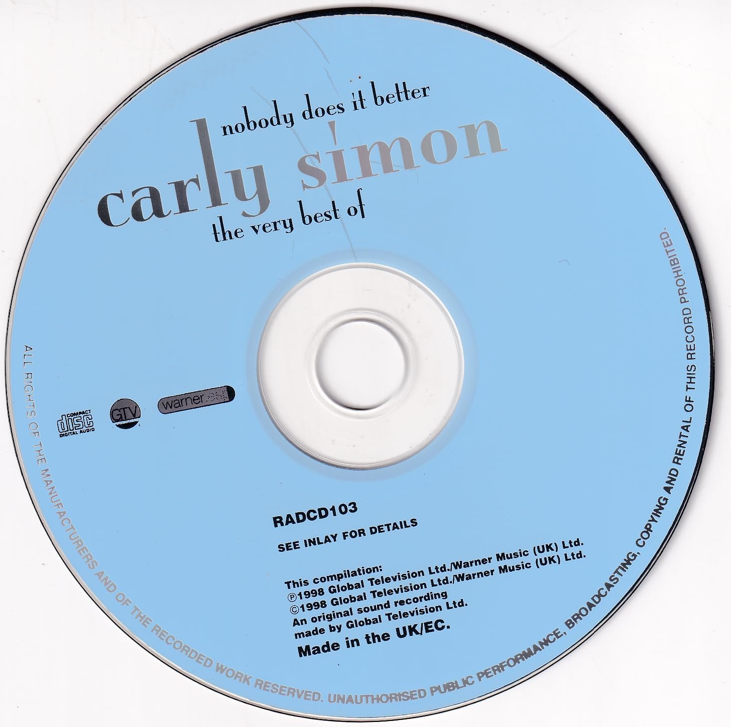 Nobody Does It Better - The Very Best of Carly Simon