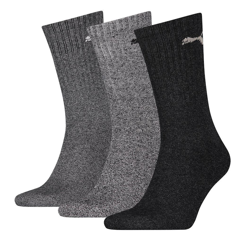 Puma Sports Crew Socks (3 Pairs) 6-8 Grey 6-8 Grey