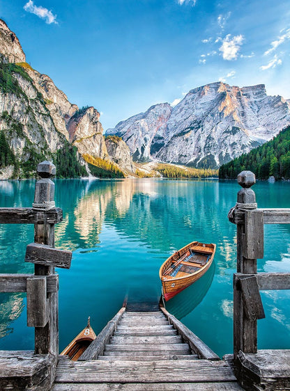 Clementoni - 35039 - Collection - Braies Lake - 500 Pieces, Multi-Colour, 6 (EU