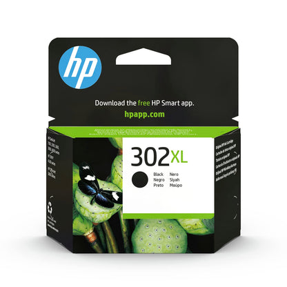 HP 302XL (F6U68AE) Original Druckerpatrone Schwarz mit hoher Reichweite für HP DeskJet 1110