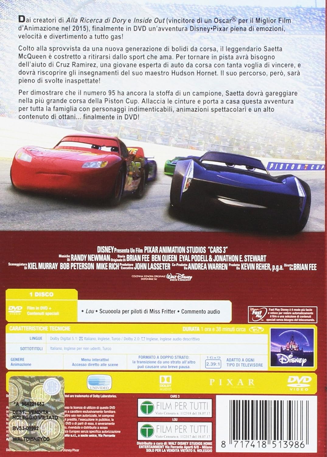 Cars 3 (DVD