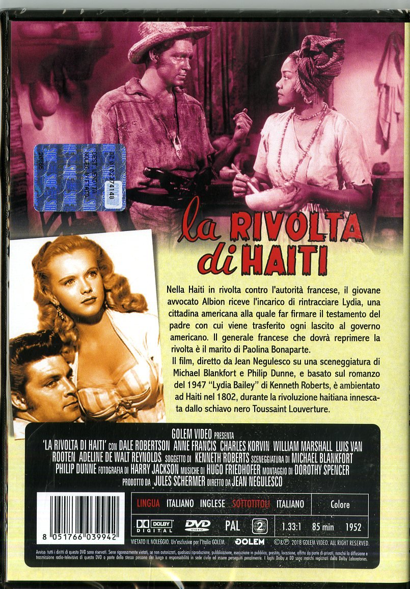 la rivolta di haiti DVD Italian Import