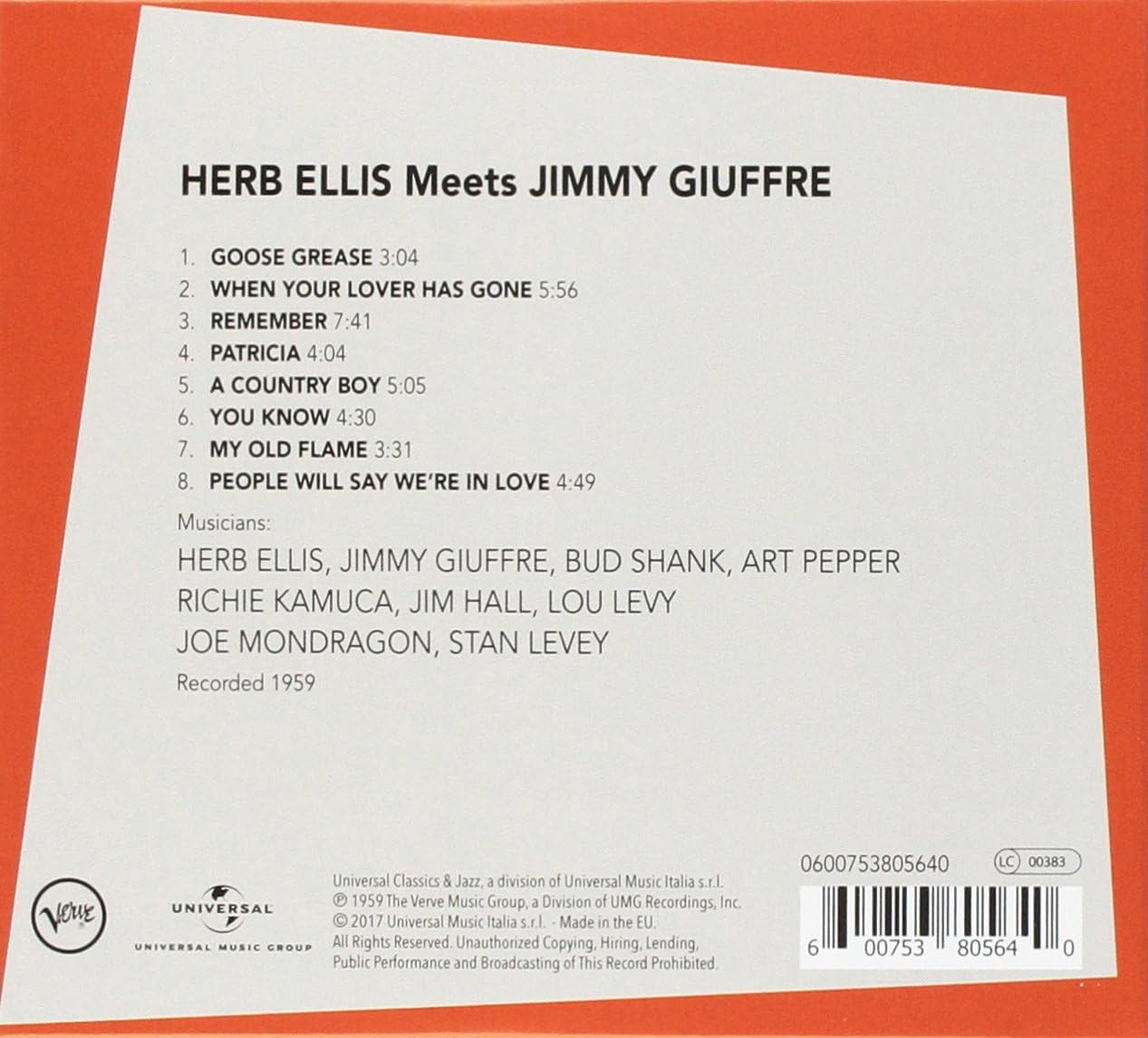 Herb Ellis Meets Jimmy Giuffre