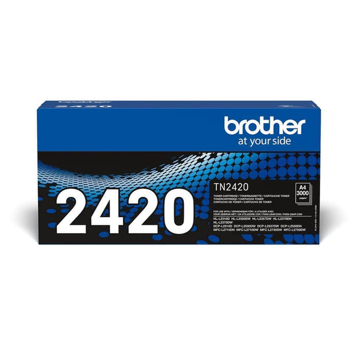 BROTHER TN-2420 Toner Cartridge, Black, Single, High Yield, includes 1 x Toner Cartridge, Genuine Supplies