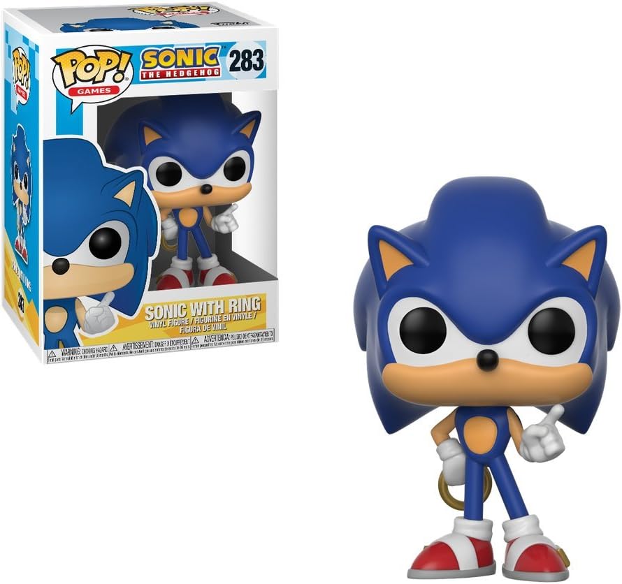 Funko POP! Games Sonic the Silver Hedgehog Sonic With Ring - Sonic the Hedgehog - Collectable Vinyl Figure - Gift Idea - Official Merchandise - Toys for Kids & Adults - Video Games Fans