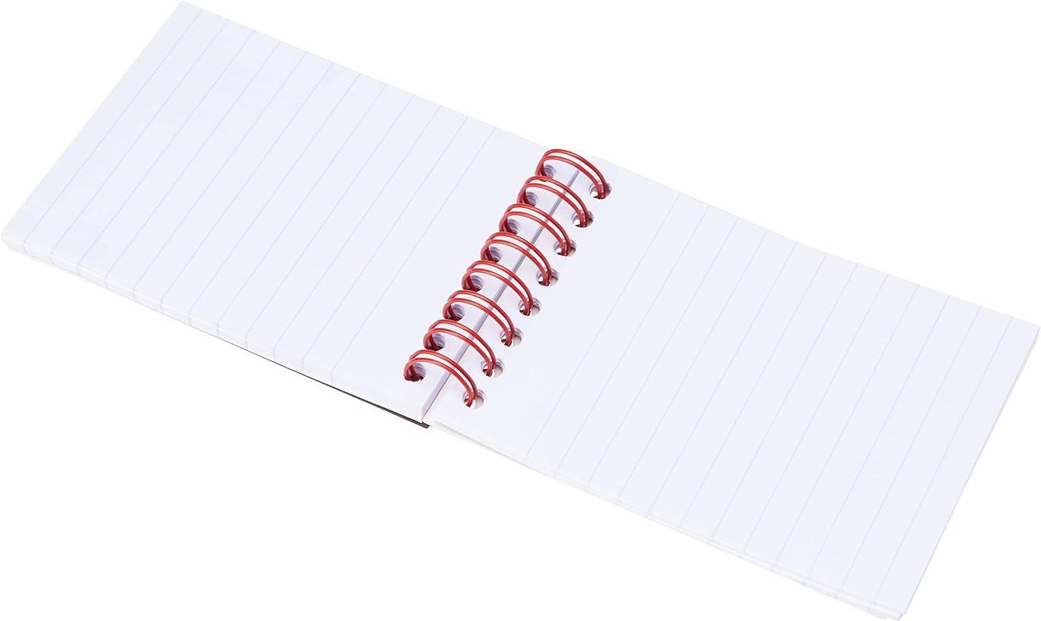 Black n Red A7 Glossy Hardback Wirebound Notebook of 144 Pages (Pack of 5),black/red