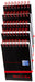 Black n Red A7 Glossy Hardback Wirebound Notebook of 144 Pages (Pack of 5),black/red
