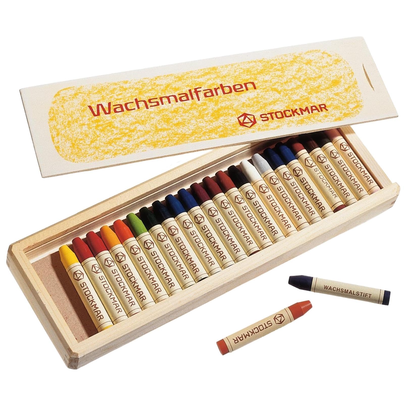 Stuck Marr beeswax crayons stick 24 color wooden box 61004 (japan import