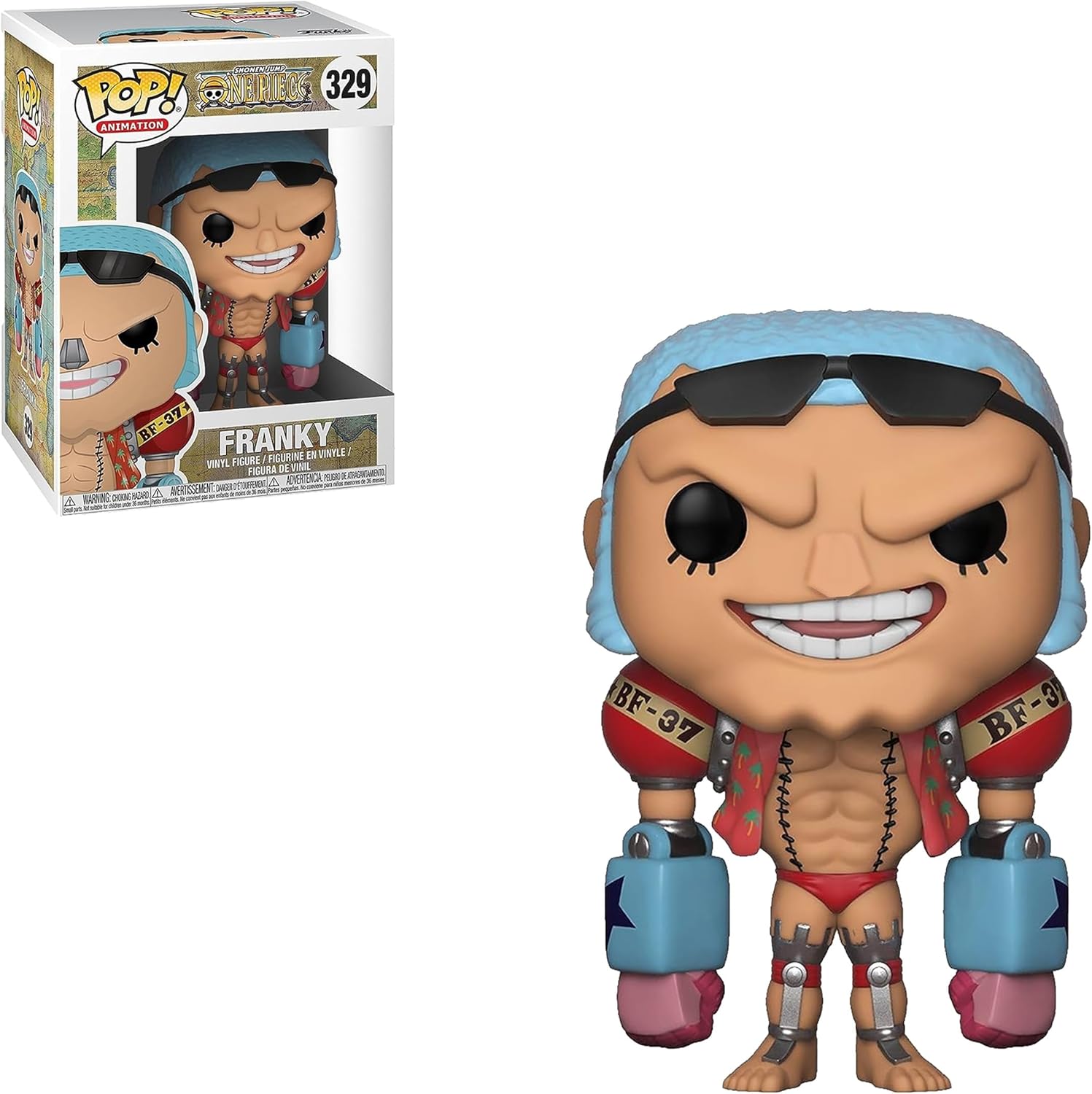 Funko POP! Animation Shonen Jump One Piece Franky - Collectable Vinyl Figure - Gift Idea - Official Merchandise - Toys for Kids & Adults - Anime Fans - Model Figure for Collectors and Display