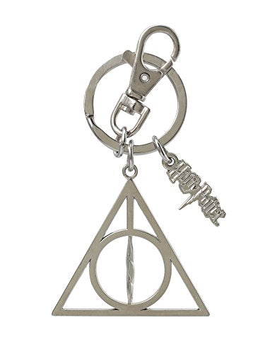 HARRY POTTER DEATHLY HALLOWS PEWTER KEY RING