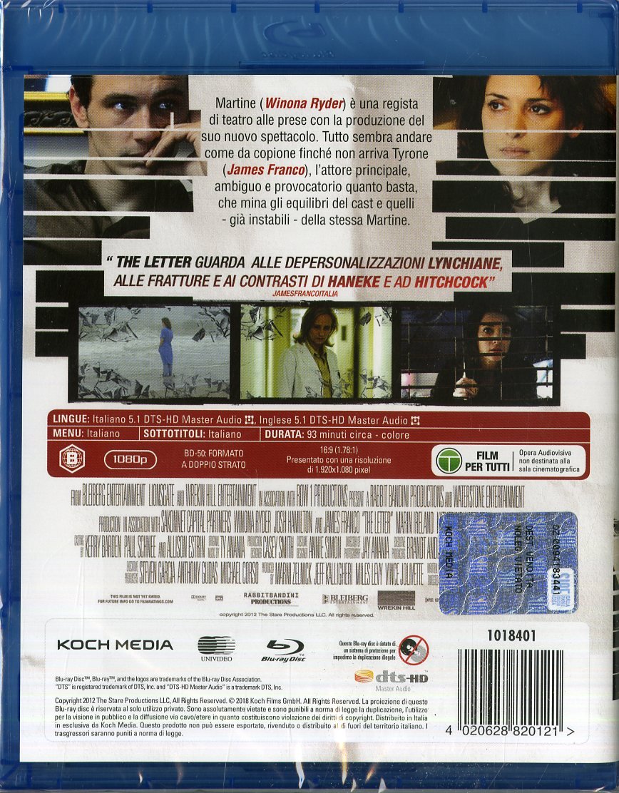 the letter - blu ray BluRay Italian Import