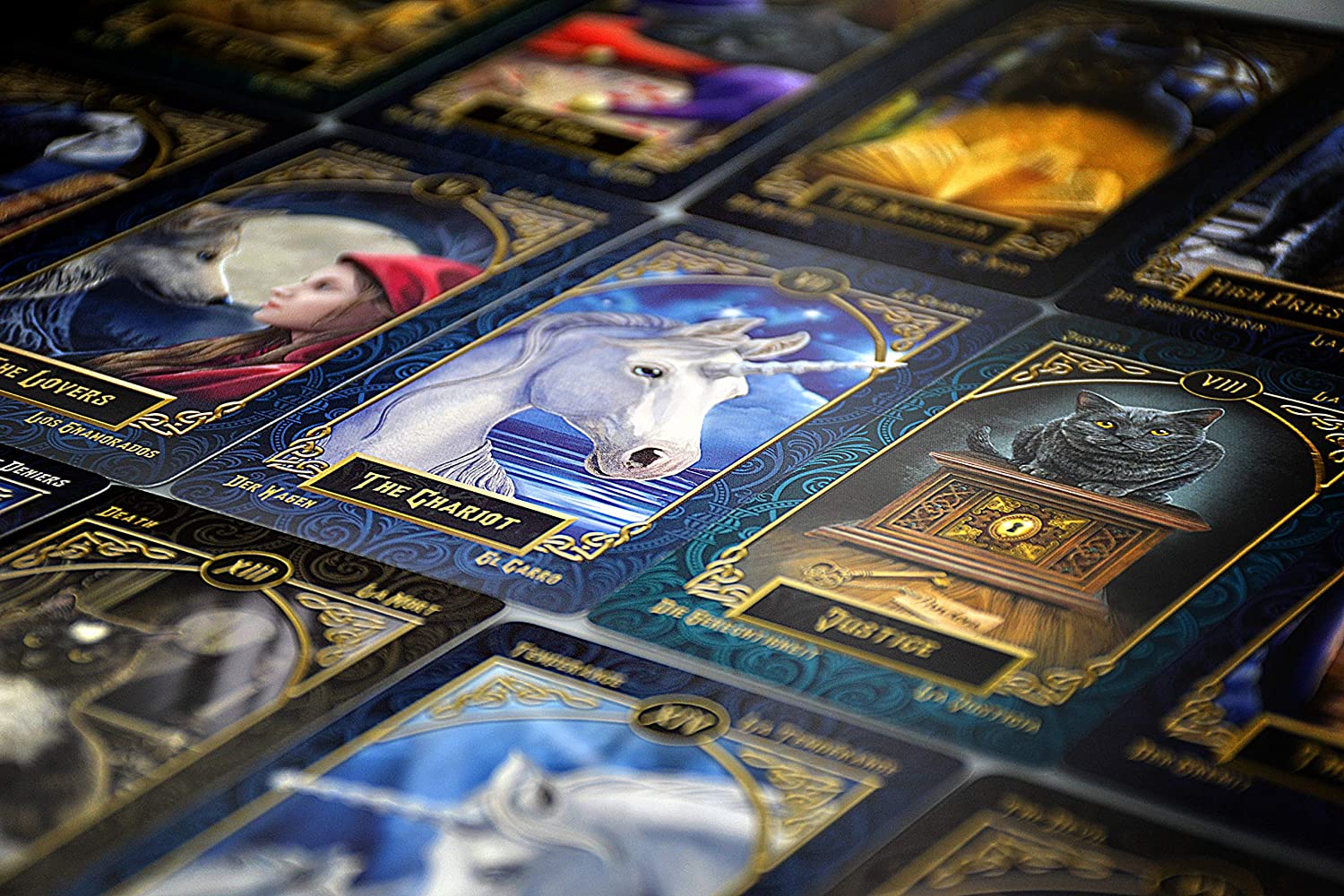 Familiar Gothic Fantasy Tarot Cards By Lisa Parker