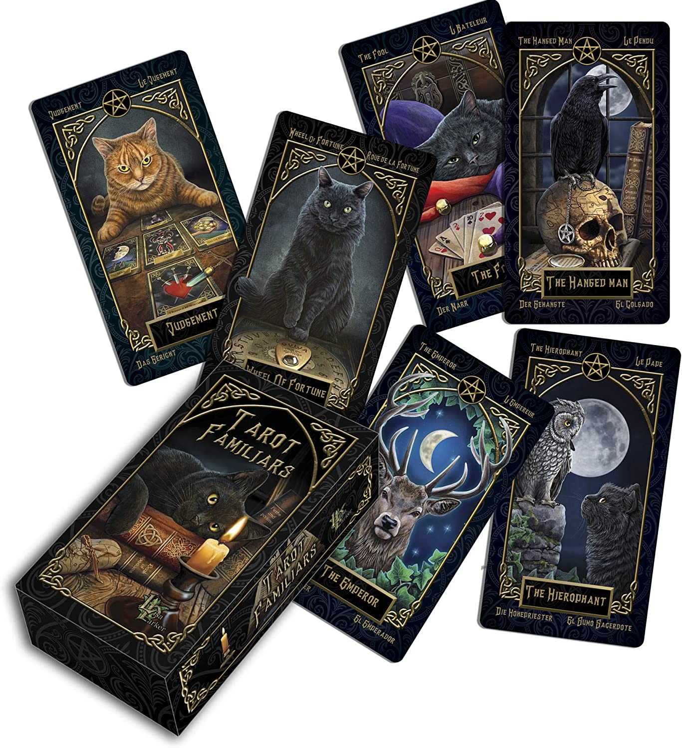 Familiar Gothic Fantasy Tarot Cards By Lisa Parker